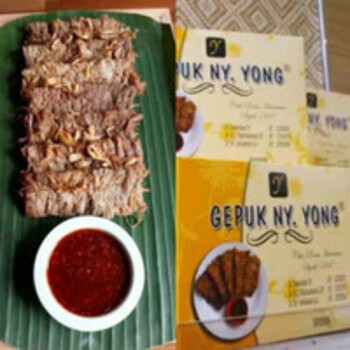 

Gepuk Ny ONG Khas Bandung Rasa Ayam & Sapi (Original Pedas Salty)