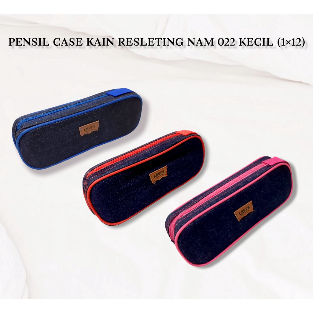 

Kotak Pensil Kain Resleting Levis Kecil