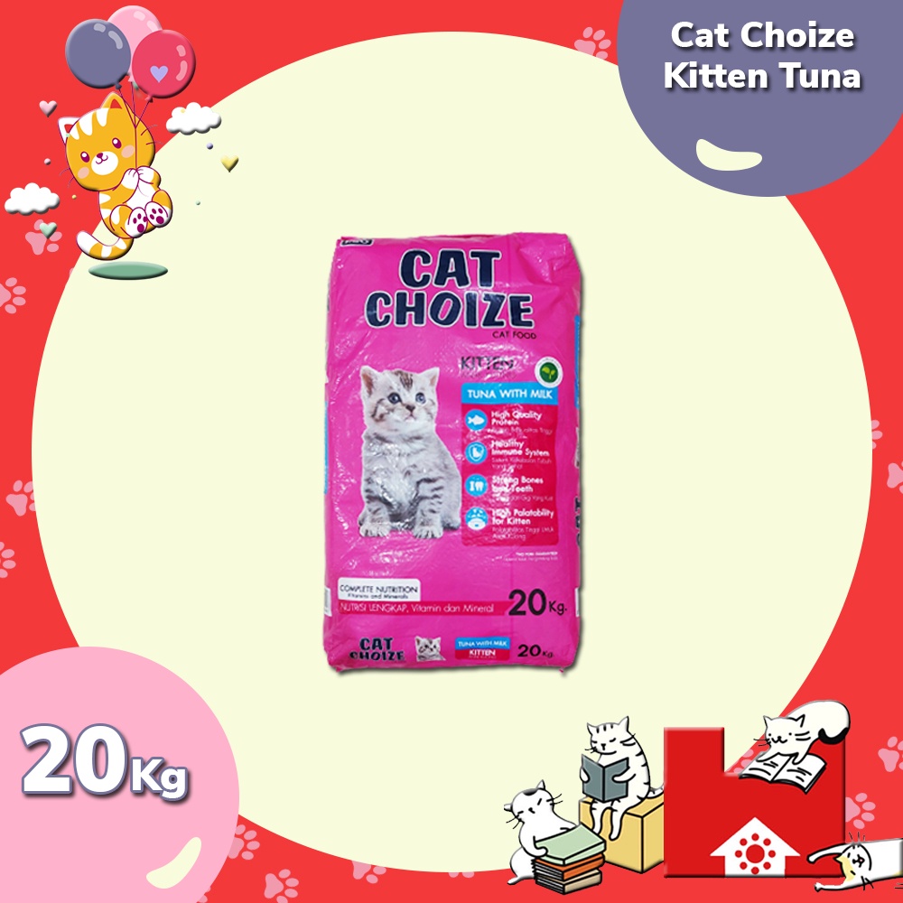 Cat Choize Kitten Tuna &amp; Salmon 20 Kg - Makanan Kucing Cat Choise