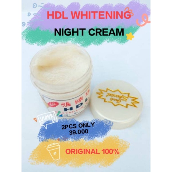TOTALY STORE HDL SPECIAL ASLI SIANG MALAM CREAM HDL PEMUTIH WAJAH KRIM HDL ORIGINAL