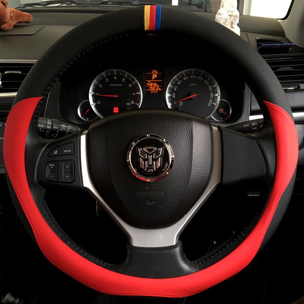 NEW Sarung Cover Stir Setir Mobil Anti Slip Kulit Sport Line Edition 2 Side View