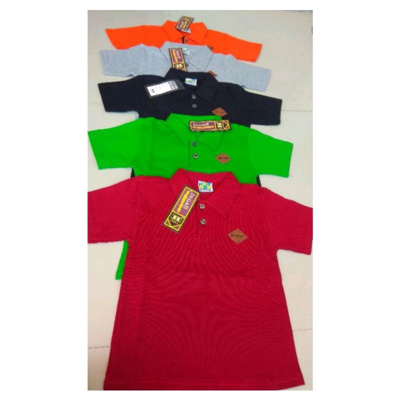 Kaos Anak 1-5 Tahun kerah Kancing Model Kaos Polo