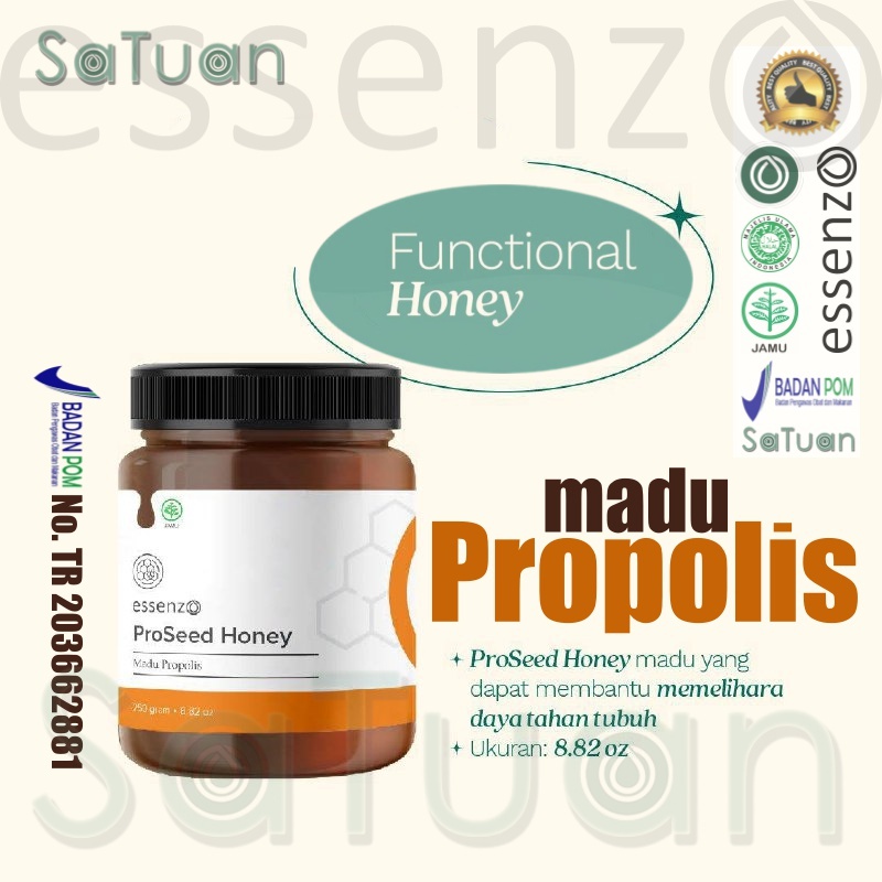 

Madu Propolis Anti Oksidan Essenzo Propolis Honey / Madu Propolis - 250gr