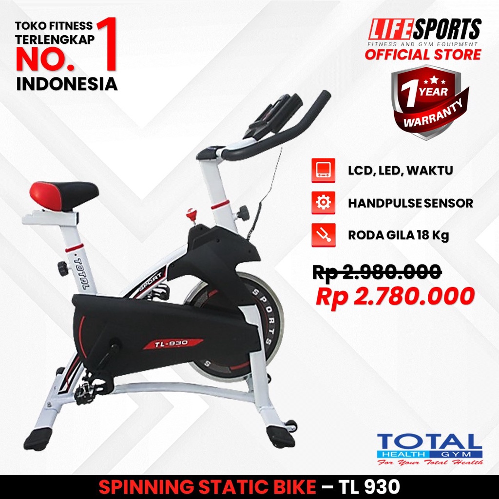 Jual Total Health Gym New Alat Olahraga Sport Fitness Gym Sepeda