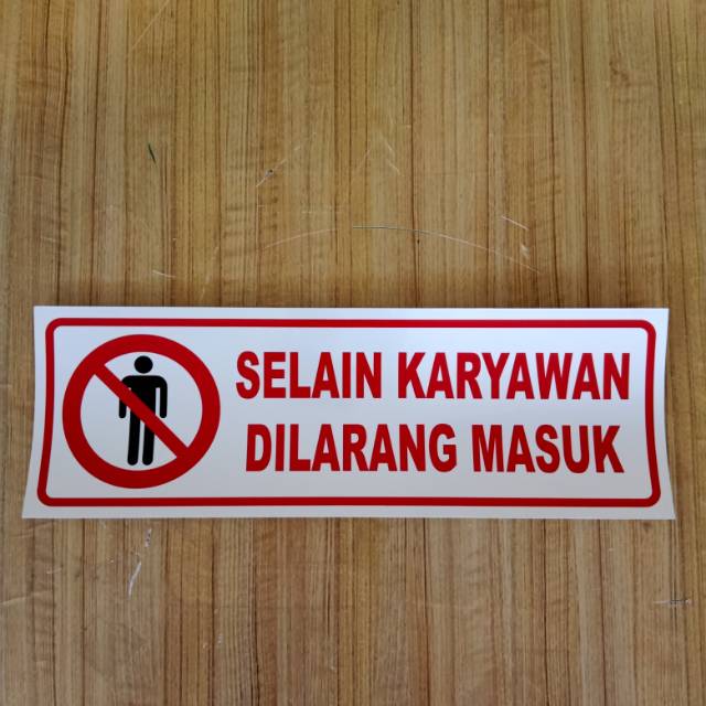 

Stiker K3 rambu safety UK 10x30cm
