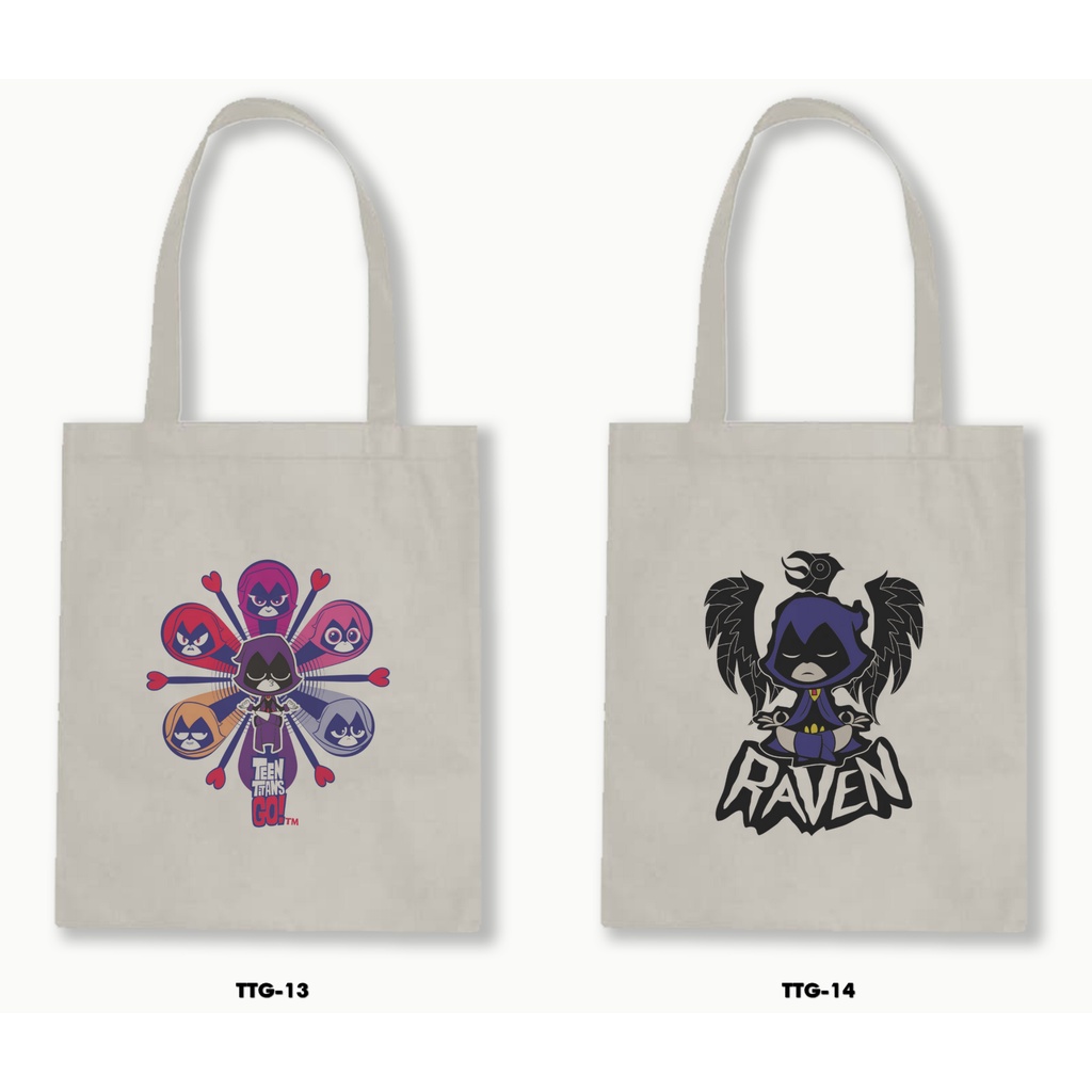 TOTE BAG BLACU - TEN TITANS GO! 1