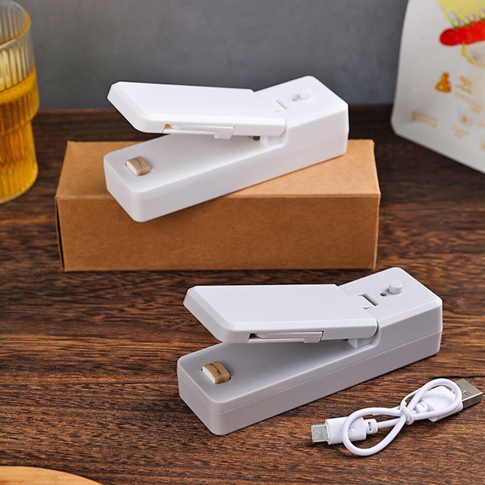 Winnereco Alat Perekat Plastik Mini Hand Heat Sealer Press USB Rechargeable - LK-702 - White