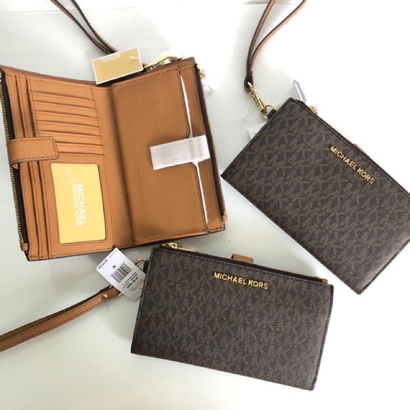 M K jet set travel large double zip orii NWT