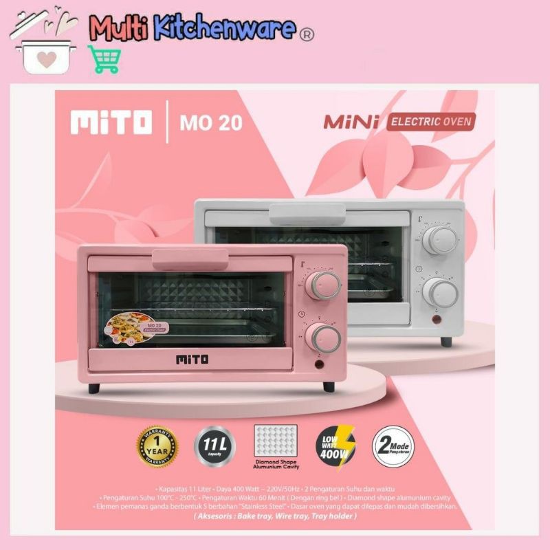 Oven listrik MITO M 20 kapasitas 11lt