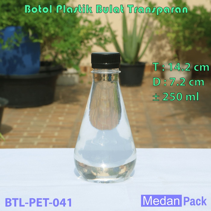 Botol Plastik Bohlam Bola Lampu Labu Hias Unik 250ml 250 ml Unik Jus