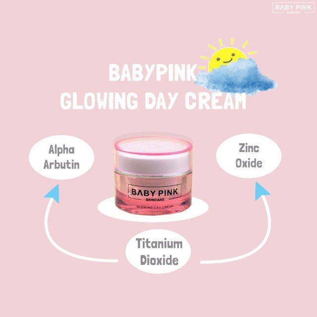 Baby Pink Skincare Glowing Day night acne night Cream Resmi BPOM
