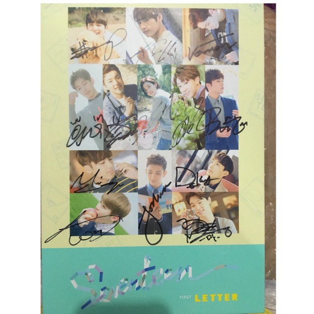 Seventeen Letter album (signed all member)