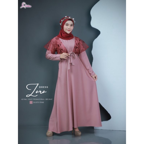 Moslem Ori Gamis Pesta Busui Friendly Zara Dress By Abika (Open PO Ready Akhir September 2022)