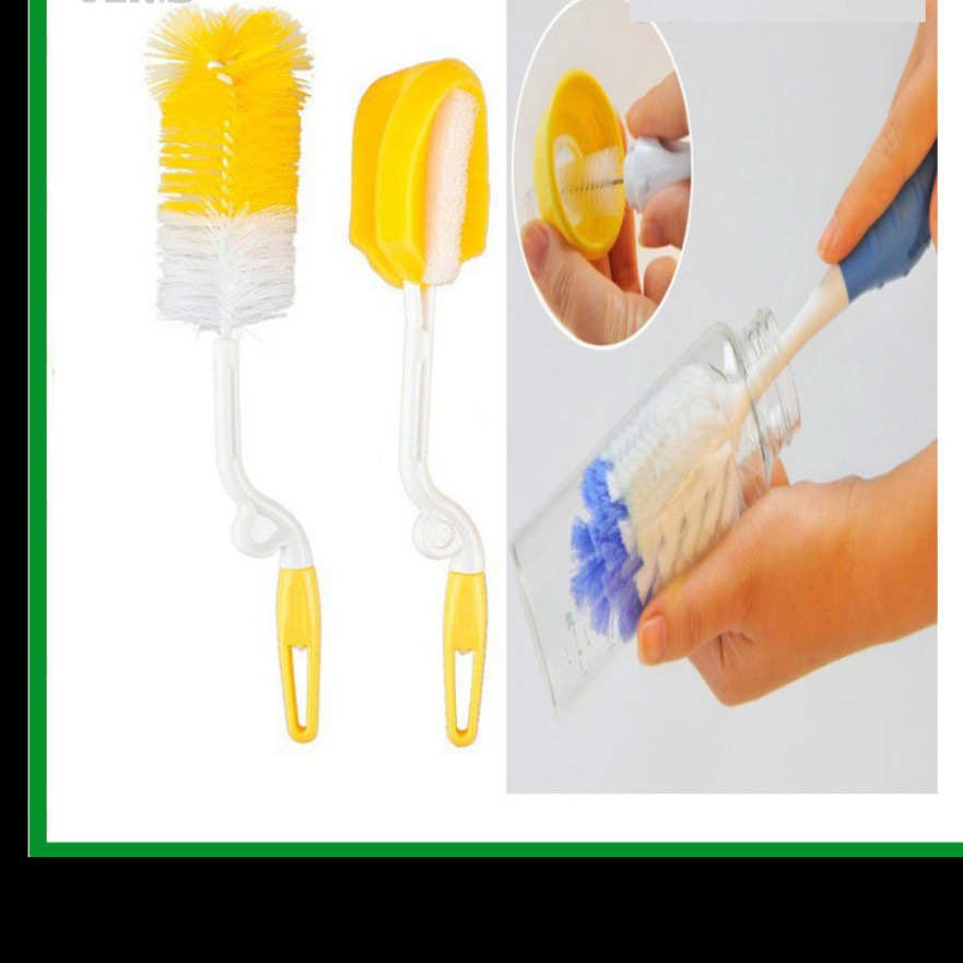 Travelmate Sikat Botol Bayi 2in1 Serbaguna Bottle &amp; Nipple Brush/serbaguna