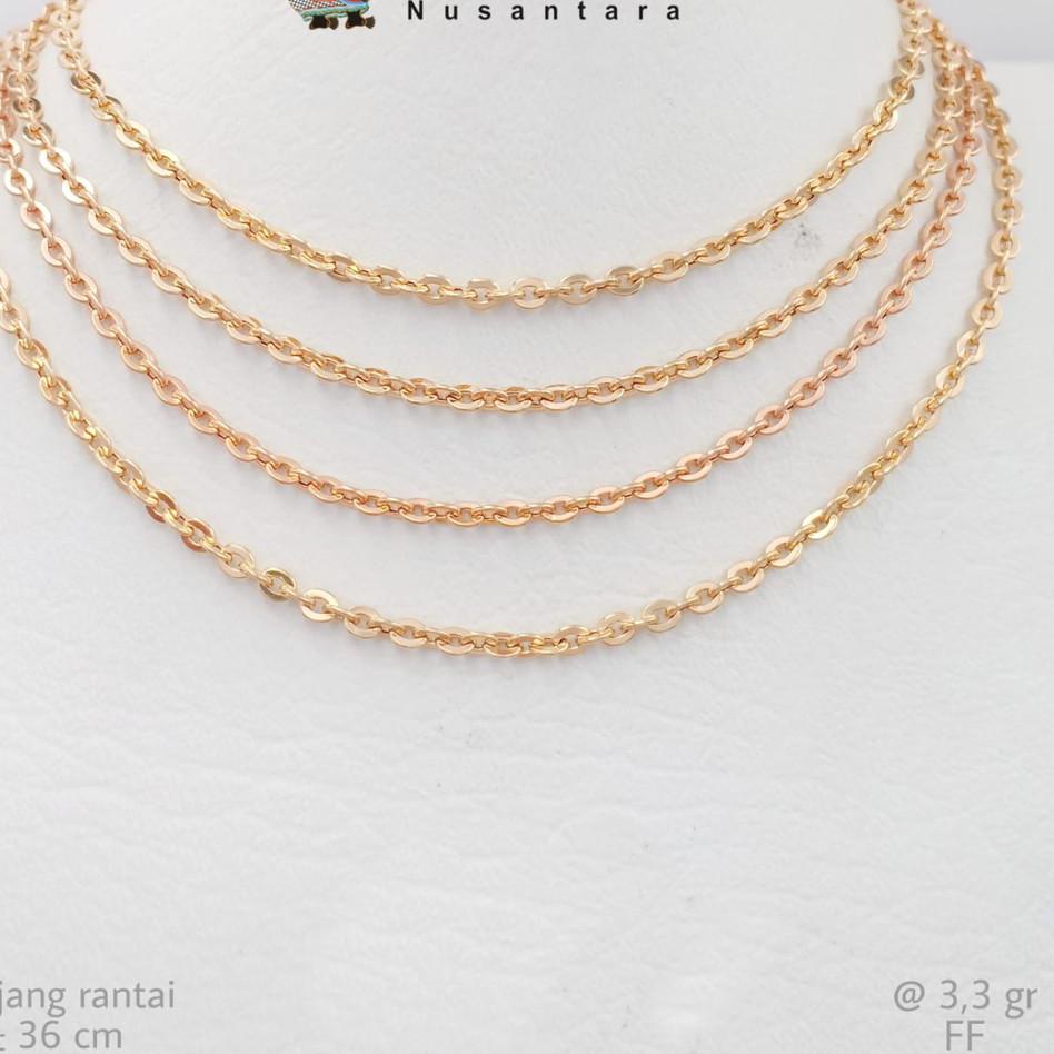 Model Baru.. Kalung Emas Anak Rolona Polos Gold 10K Semar Nusantara