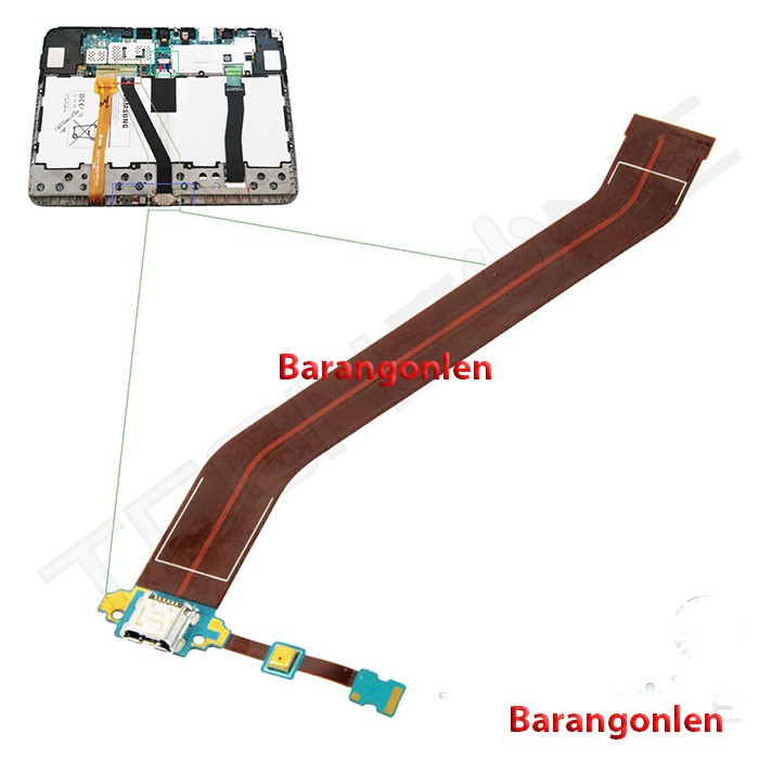 Samsung Galaxy Tab 3 10.1 GT P5200 P5210 USB charge konektor cas mic plugin flexible