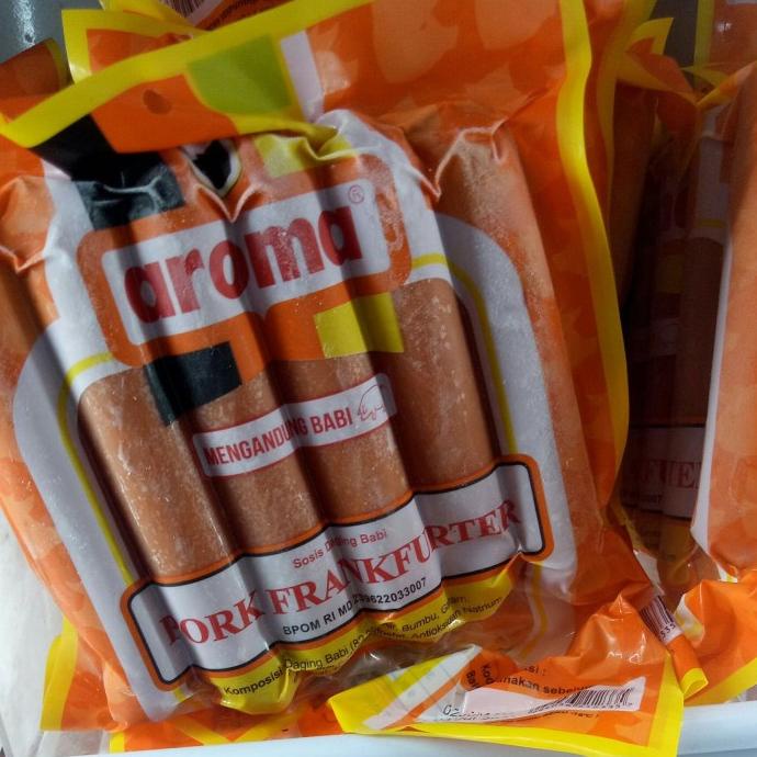 

langsung order saja] AROMA PORK FRANKFURTER 250 gram sosis babi