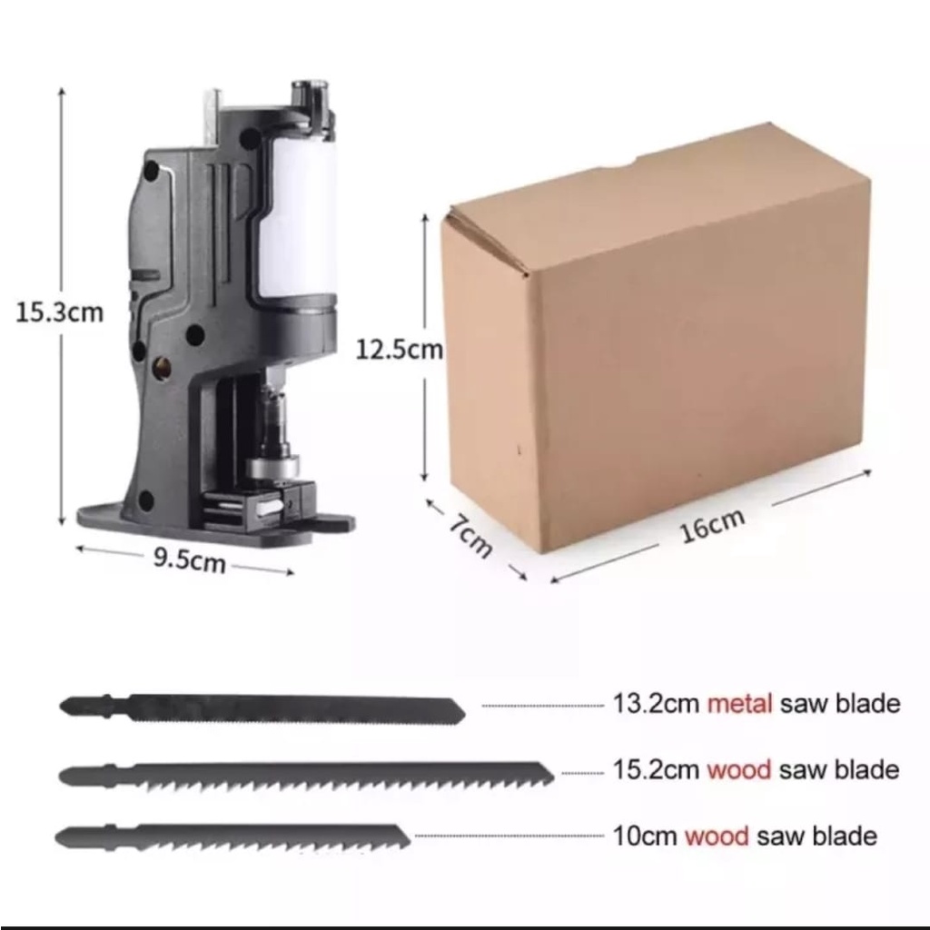 Mesin Gergaji Jig Saw adaptor dengan mesin bor handle tangan adapter