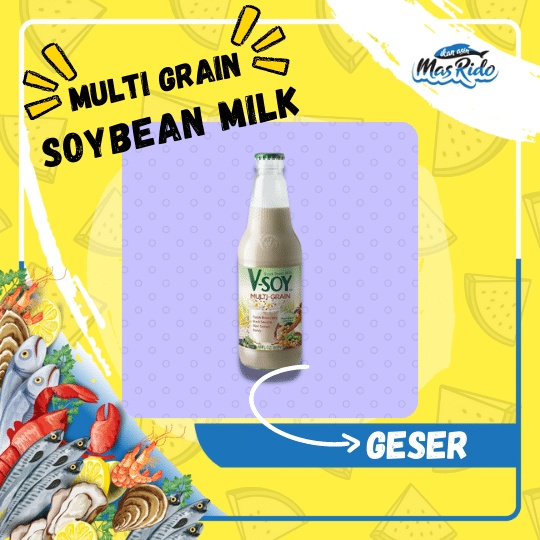 

Soybean Milk Multi Grain Botol Susu Kedelai Multi Grain Fresh Milk