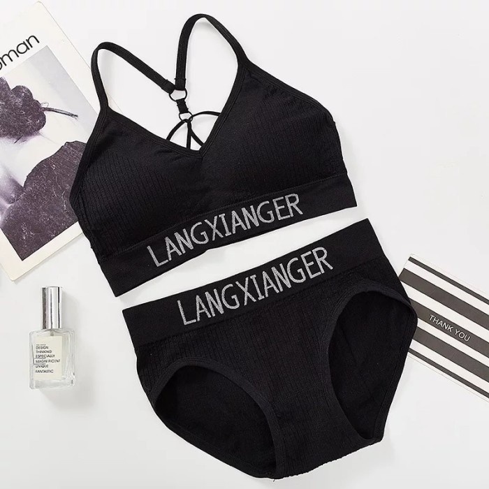 Baju Tidur - Bikini Lingerie Bralette Set Gstring