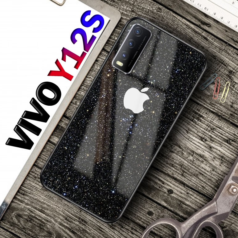 Casing Hp Vivo Y12S Terbaru - [SF84] - Pelindung Hp - Kesing Hp - Softcase Glass kaca - Case Hp