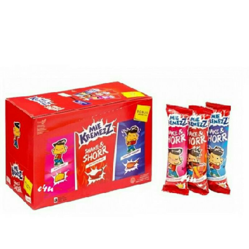 

1 Box Mie Kremez Shake & Shorr Isi 24 + 2 pcs