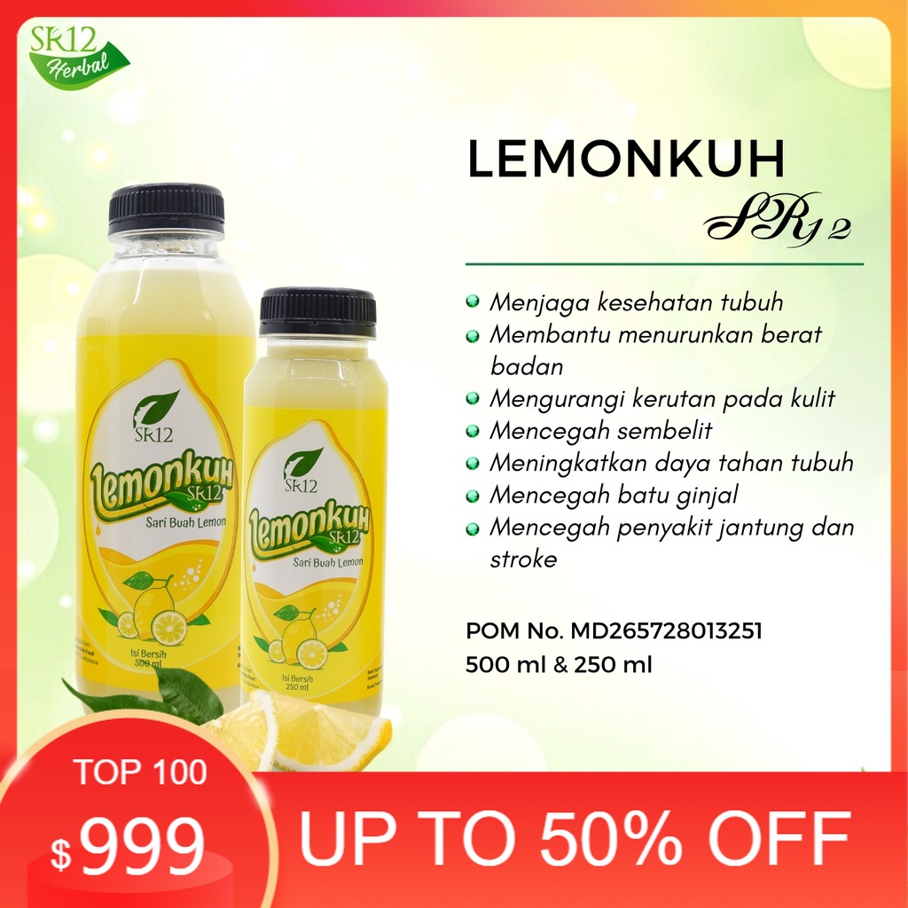 

Lemonkuh SR12 Sari Buah Lemon Asli Minuman Herbal Daya Tahan Tubuh dan Diet Alami 250 ml 500 ml