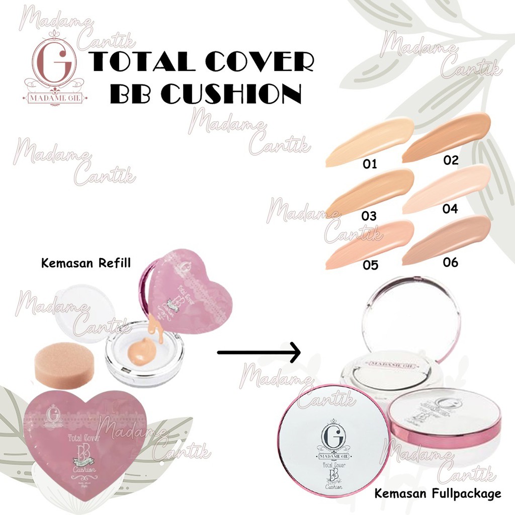 ✿ MADAME ✿ MADAME GIE TOTAL COVER BB CUSHION / BB CUSHION FULL REFILL COVER