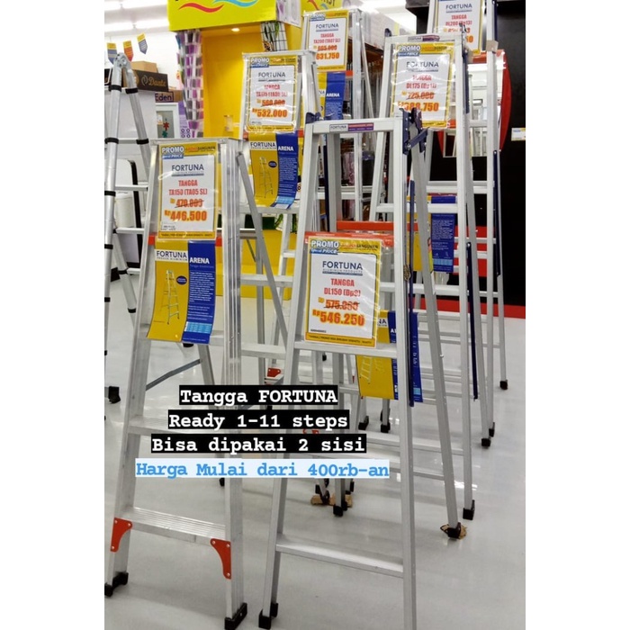 Fortuna Tangga lipat tangga aluminum ladder household Arena TA 05 TA05