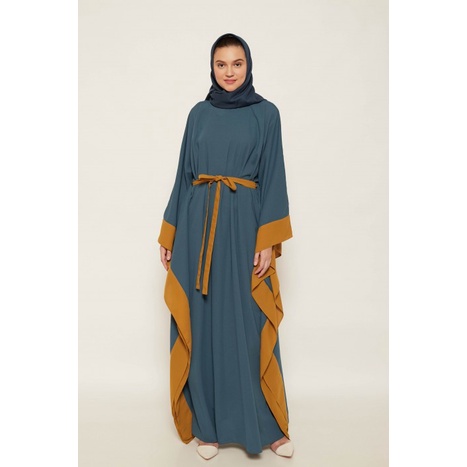 PREMIUM SUQMA NAURA DRESS INDIGO - S/M