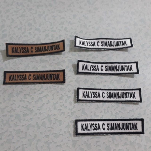 

NAME TAG NAMA BORDIR