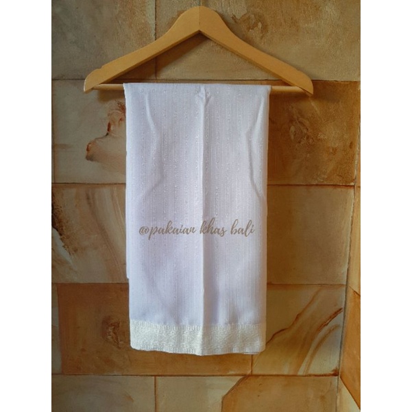SAPUT GARIS PUTIH | SAPUT PUTIH DEWASA | KAIN BALI | SAPUT MURAH