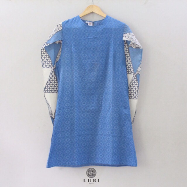 Cape Dress Batik Pastel (IMALA DRESS)