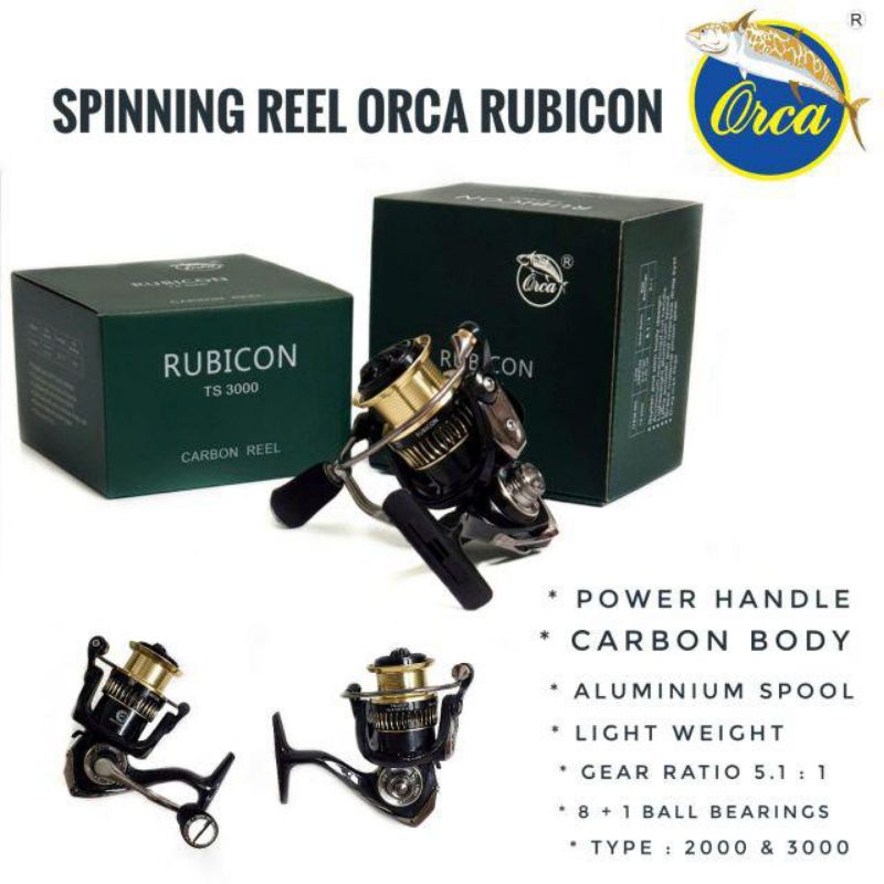 REEL ORCA RUBICON 2000 3000 REEL SPINNING TERLARIS