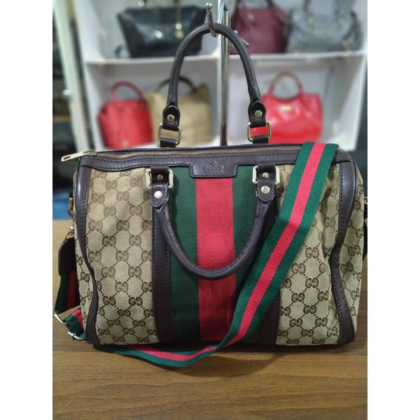 tas gucci boston speedy second brand (minus talpan pengganti)