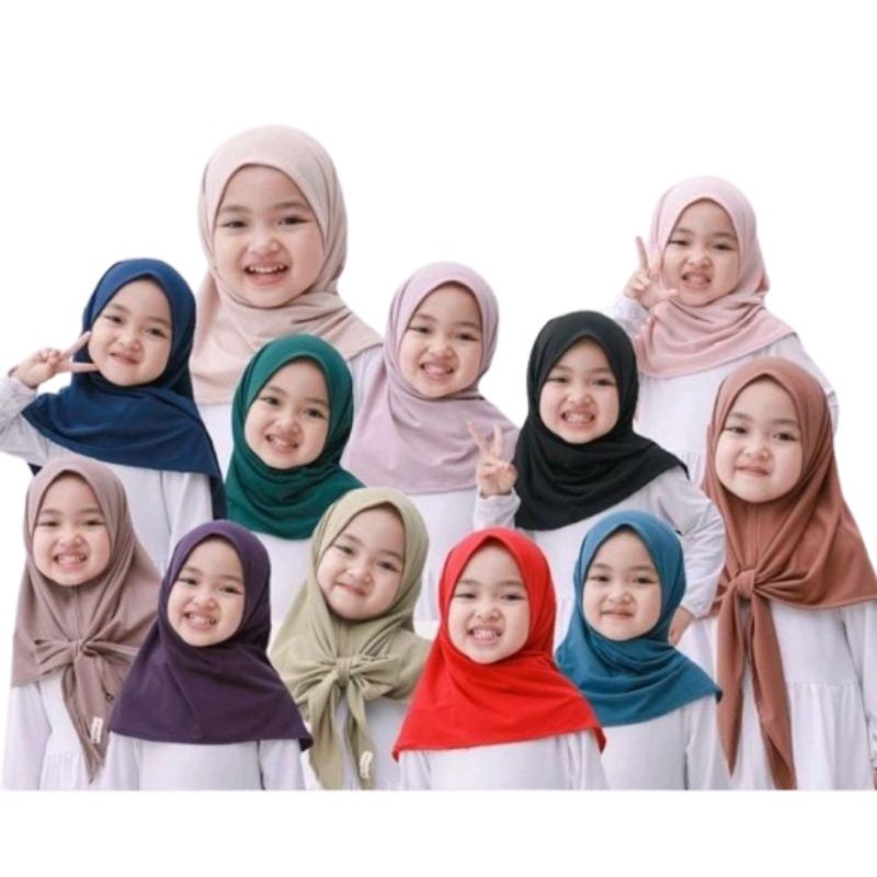 Kerudung Segitiga Kids Instan
