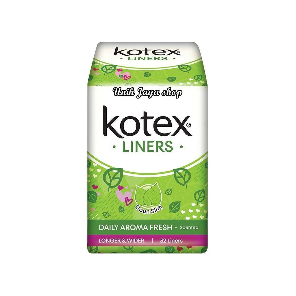 Kotex Fresh Liners Longer & Winder Daun Sirih - Pantyliner Kotex
