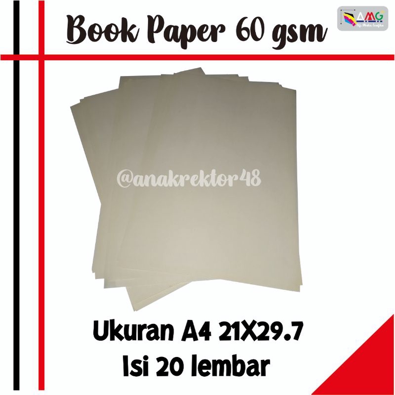 

Bookpaper kertas novel 57 gr