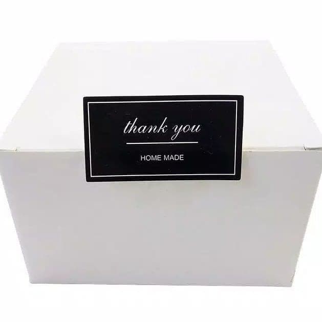 

Spesial - 120Pcs Sticker "Thank You Homemade B/W