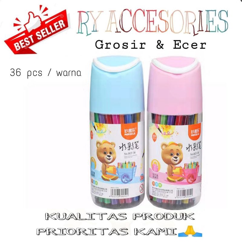

RY - spidol watercolor washable 36 warna marker pen spidol warna 36 warna
