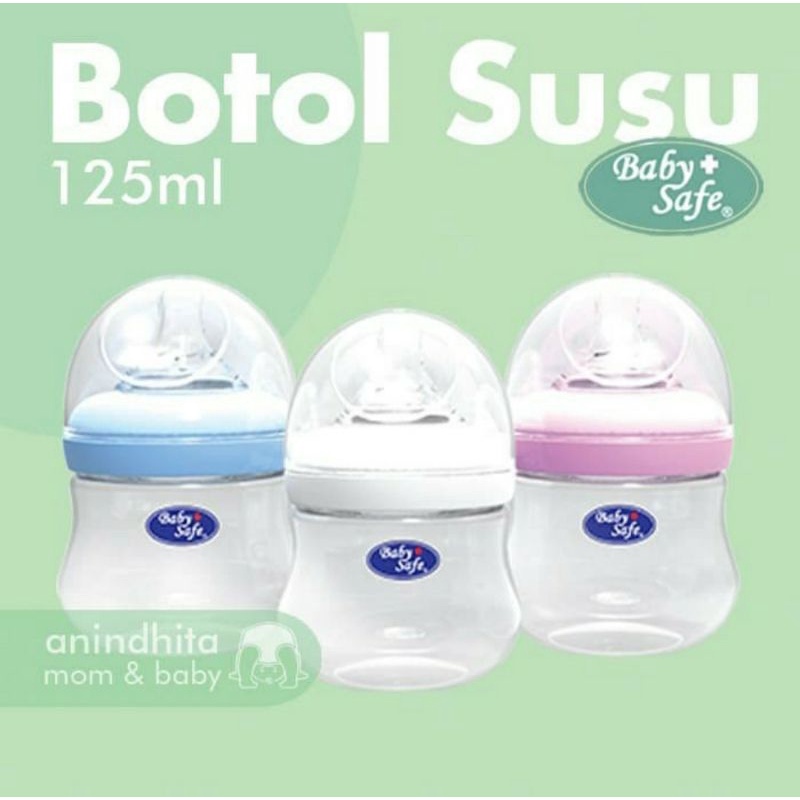 BabySafe Wide Neck Bottle 125ml / 250ml Botol Susu Bayi Wideneck Baby Safe Botol Dot Bayi