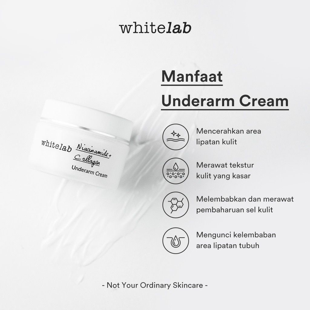 Whitelab Underam Cream Krim Mencerakan Ketiak dan Lipatan Kusam
