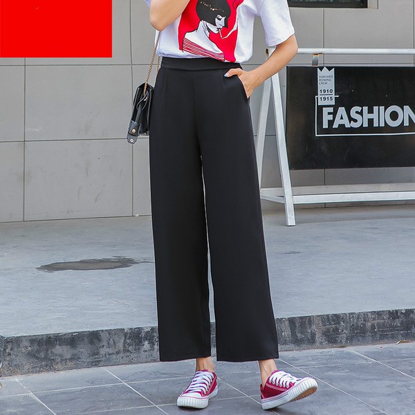 A023 Big Size High Waist Celana  Wanita  Jumbo  Baggy  Pants  