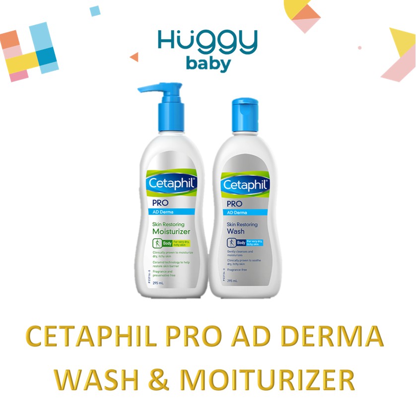 Cetaphil PRO AD Derma Moisturizer / Wash 295ml