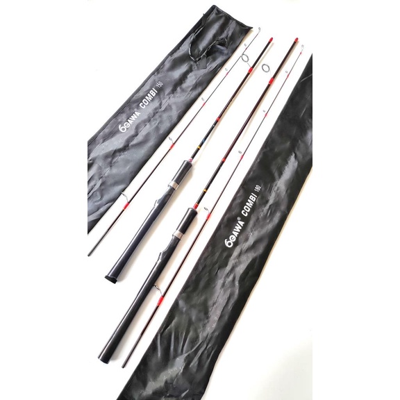 Joran Spinning Ogawa Combi 150 180 Carbon Solid  Sambung