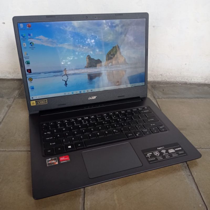 Laptop ACER ASPIRE A314-22 Ryzen 3 RAM 4 GB Second Bergaransi