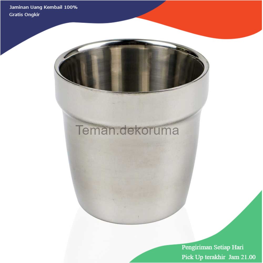 TD - GLS One Two Cups Gelas Bir Stainless Steel 180ML - J070