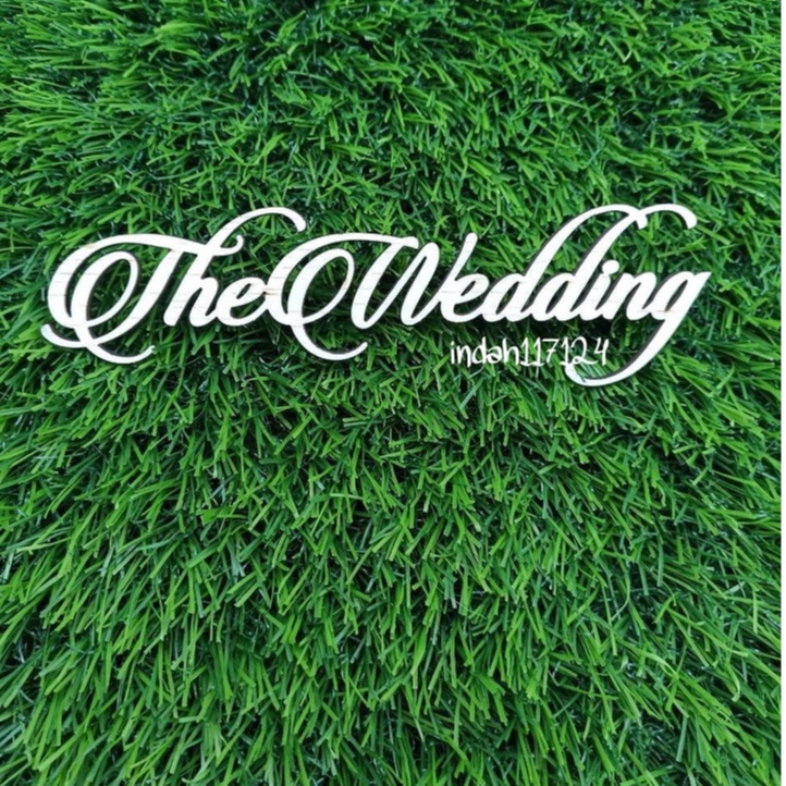 The wedding latin / Hiasan Mahar Plywood