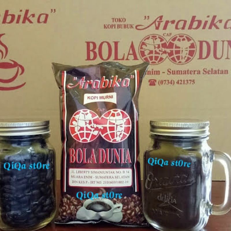 

Kopi cap BOLA DUNIA (250g) Arabika Murni