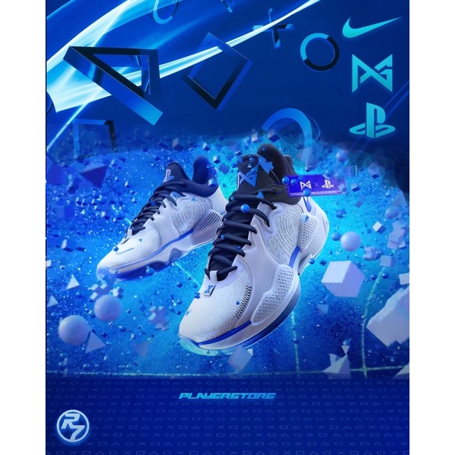 Sepatu Basket Nike PG 5 EP Playstation White CZ0099-100 Authentic